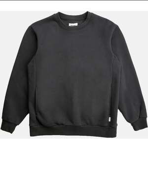 Rhythm Classic Fleece Crew Neck Sweatshirt Brown. Medium.